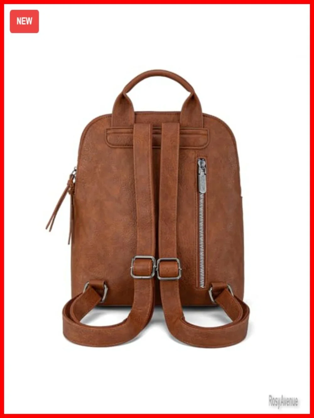 Mini PU Leather Backpack Purse for Women Travel Work Daypack